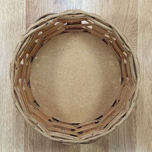 Pyrex wicker serving basket